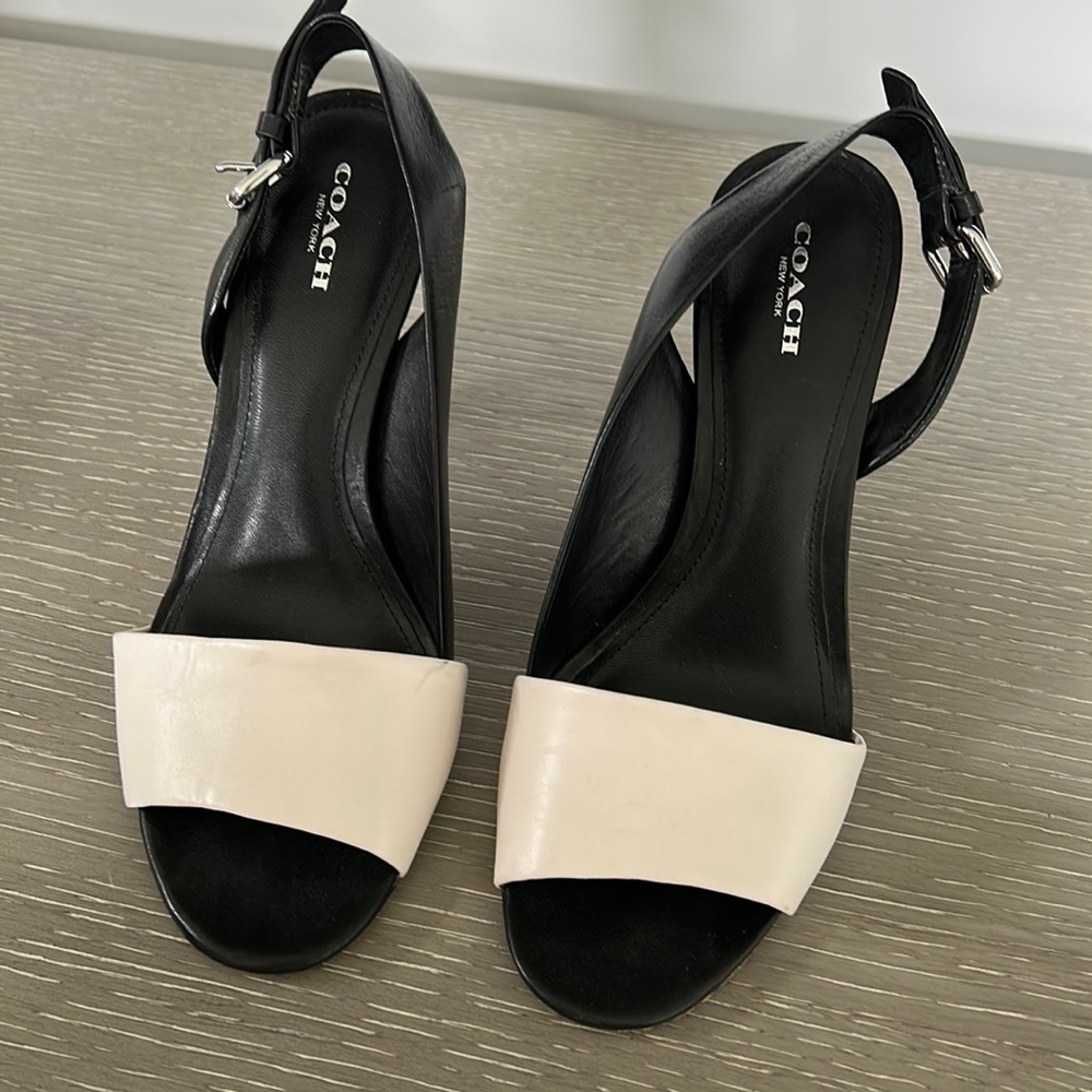 Coach sling heel